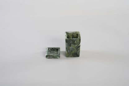 Bathroom Small Square Lidded Box