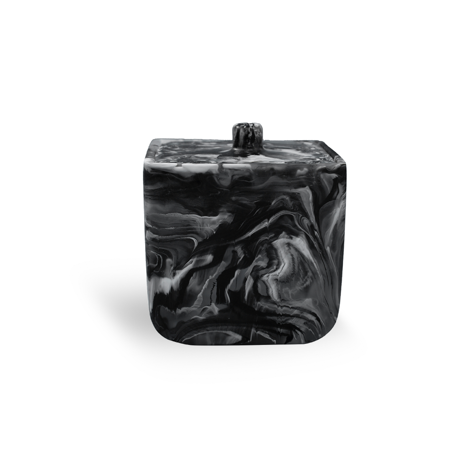 Bathroom Square Lidded Box - BF SALE